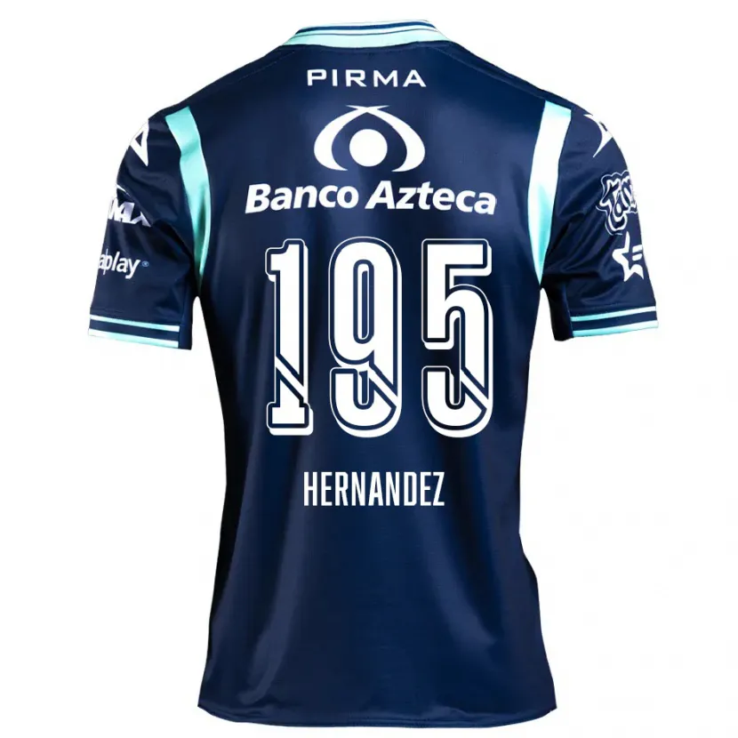 Danxen Niño Camiseta Daniel Hernández #195 Azul Marino 2ª Equipación 2024/25 La Camisa