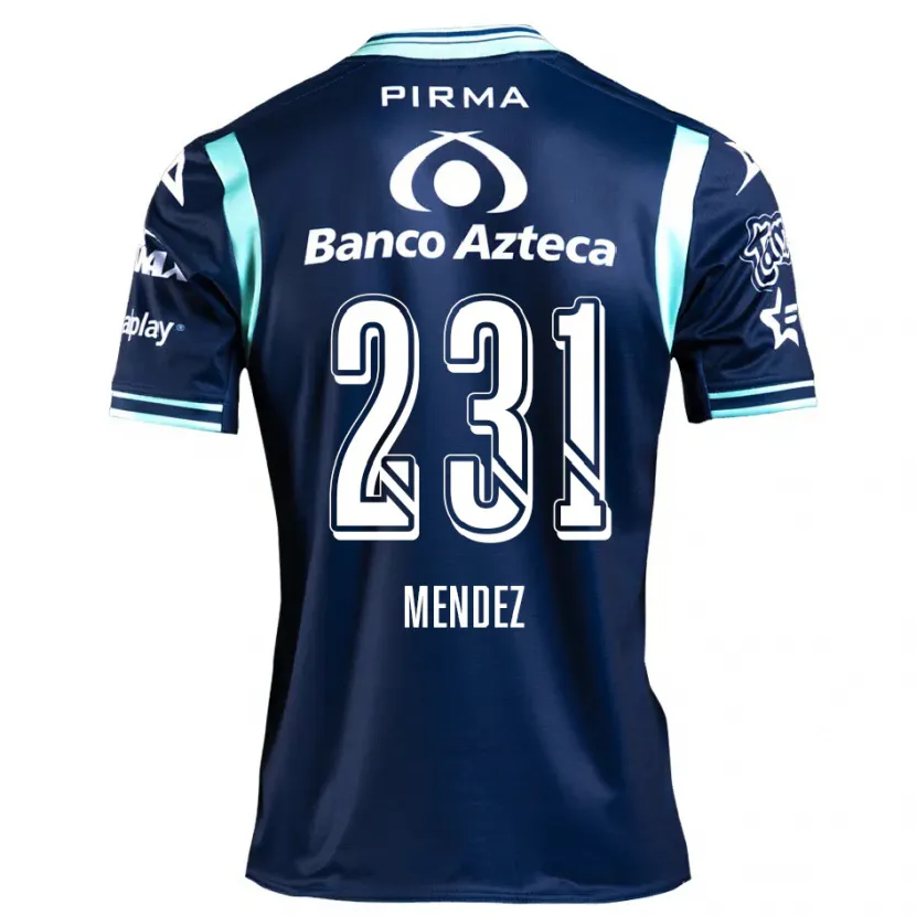 Danxen Niño Camiseta Alejandro Méndez #231 Azul Marino 2ª Equipación 2024/25 La Camisa