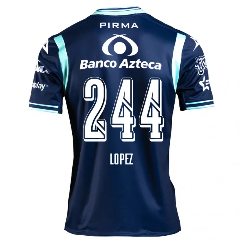 Danxen Niño Camiseta Daniel López #244 Azul Marino 2ª Equipación 2024/25 La Camisa