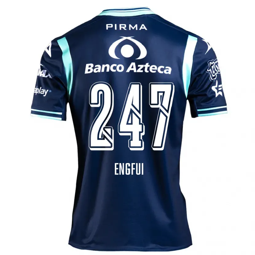 Danxen Niño Camiseta Emilio Engfui #247 Azul Marino 2ª Equipación 2024/25 La Camisa