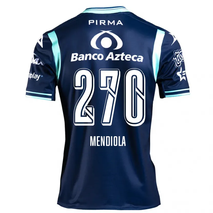 Danxen Niño Camiseta Carlos Mendiola #270 Azul Marino 2ª Equipación 2024/25 La Camisa