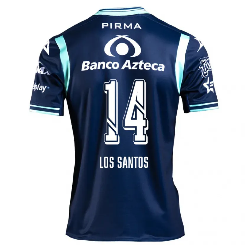 Danxen Niño Camiseta Lucas De Los Santos #14 Azul Marino 2ª Equipación 2024/25 La Camisa