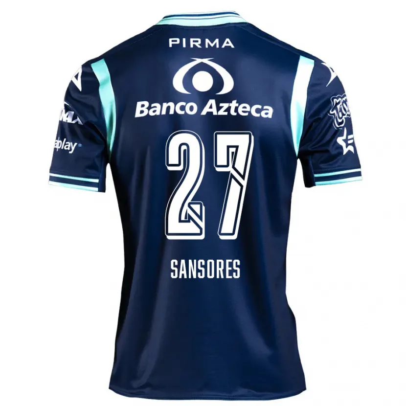 Danxen Niño Camiseta Miguel Sansores #27 Azul Marino 2ª Equipación 2024/25 La Camisa