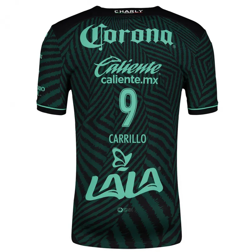 Danxen Niño Camiseta Jordán Carrillo #9 Verde Negro 2ª Equipación 2024/25 La Camisa