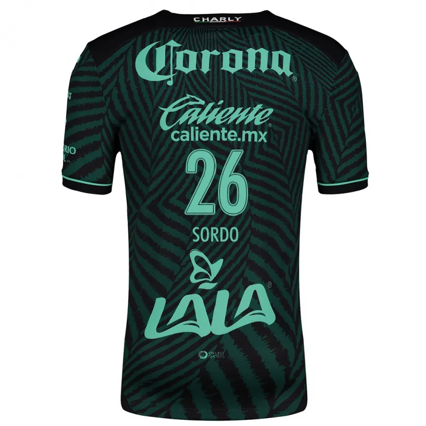 Danxen Niño Camiseta Ramiro Sordo #26 Verde Negro 2ª Equipación 2024/25 La Camisa