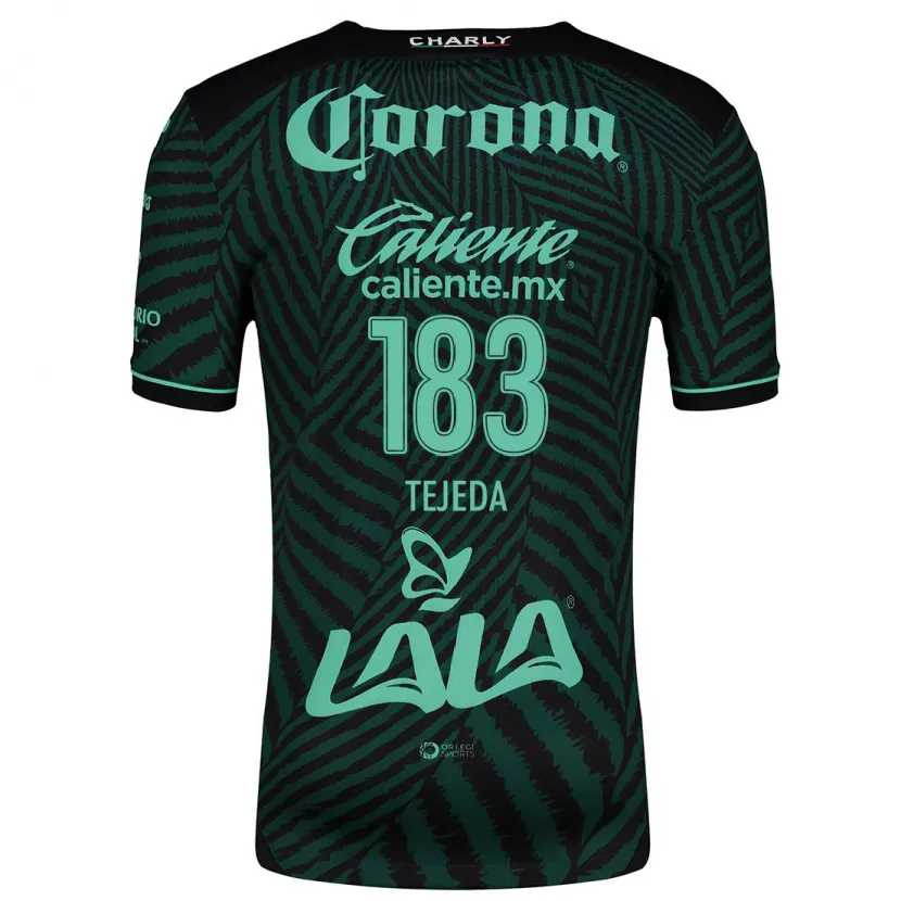 Danxen Niño Camiseta Juan Tejeda #183 Verde Negro 2ª Equipación 2024/25 La Camisa