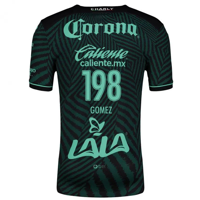 Danxen Niño Camiseta Isaác Gómez #198 Verde Negro 2ª Equipación 2024/25 La Camisa