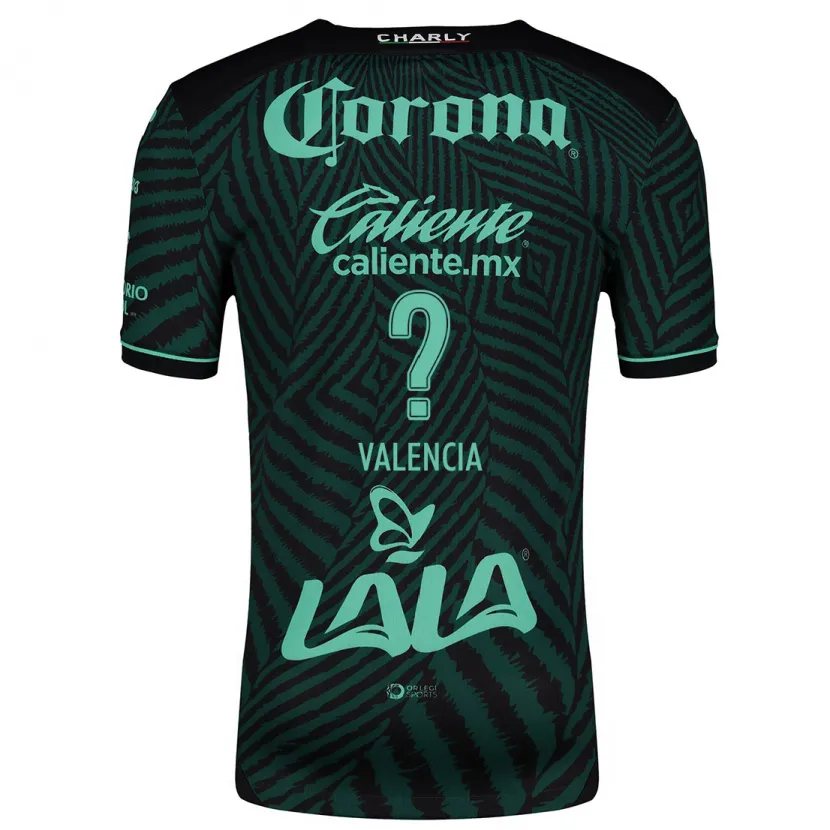 Danxen Niño Camiseta Álex Valencia #0 Verde Negro 2ª Equipación 2024/25 La Camisa