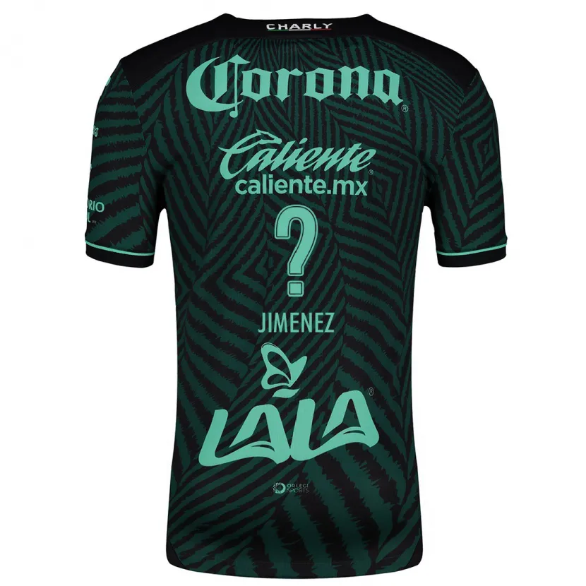 Danxen Niño Camiseta Tahiel Jiménez #0 Verde Negro 2ª Equipación 2024/25 La Camisa