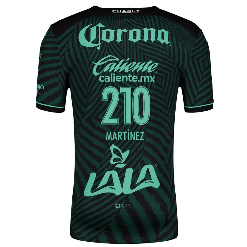 Danxen Niño Camiseta André Martínez #210 Verde Negro 2ª Equipación 2024/25 La Camisa