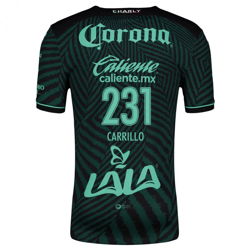 Danxen Niño Camiseta Ángel Carrillo #231 Verde Negro 2ª Equipación 2024/25 La Camisa