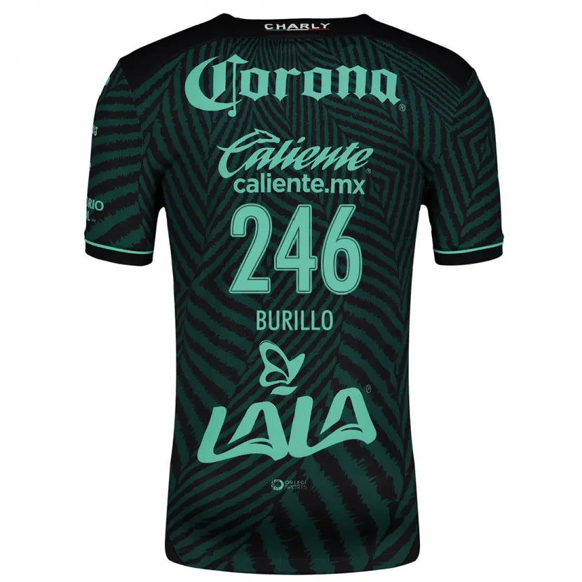 Danxen Niño Camiseta Juan Burillo #246 Verde Negro 2ª Equipación 2024/25 La Camisa