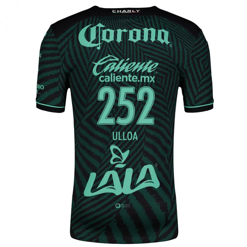 Danxen Niño Camiseta José Ulloa #252 Verde Negro 2ª Equipación 2024/25 La Camisa