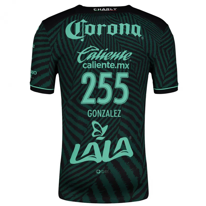 Danxen Niño Camiseta Valente González #255 Verde Negro 2ª Equipación 2024/25 La Camisa