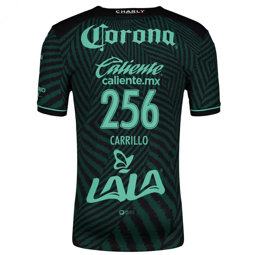 Danxen Niño Camiseta Stéphano Carrillo #256 Verde Negro 2ª Equipación 2024/25 La Camisa