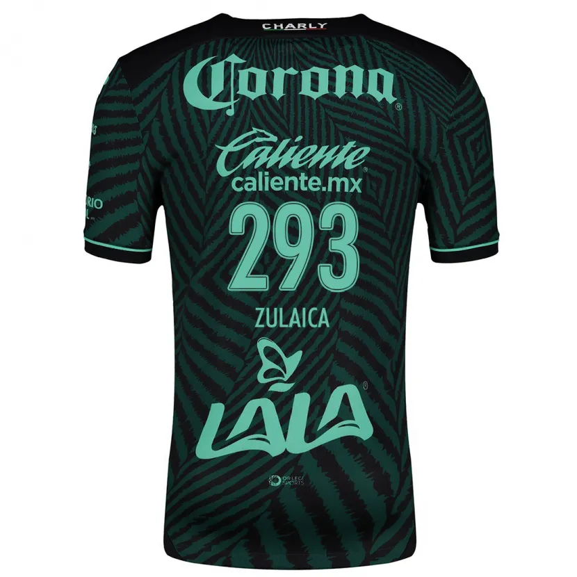 Danxen Niño Camiseta José Zulaica #293 Verde Negro 2ª Equipación 2024/25 La Camisa