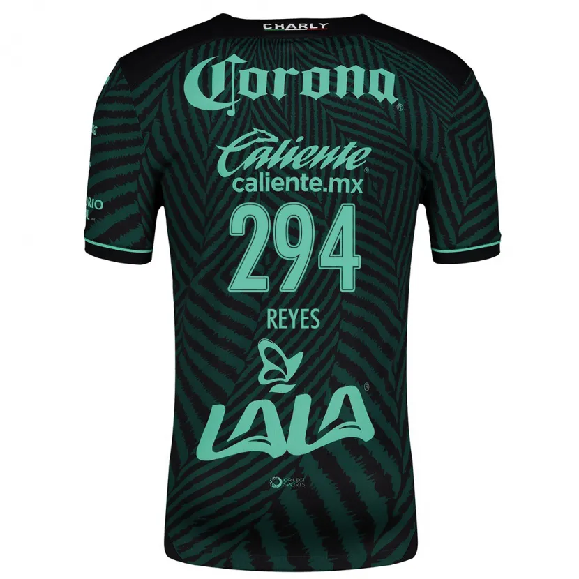 Danxen Niño Camiseta Máximo Reyes #294 Verde Negro 2ª Equipación 2024/25 La Camisa