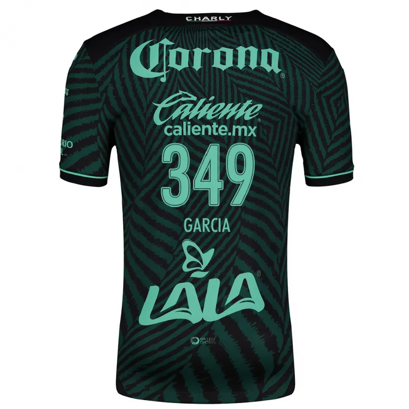 Danxen Niño Camiseta Diego García #349 Verde Negro 2ª Equipación 2024/25 La Camisa