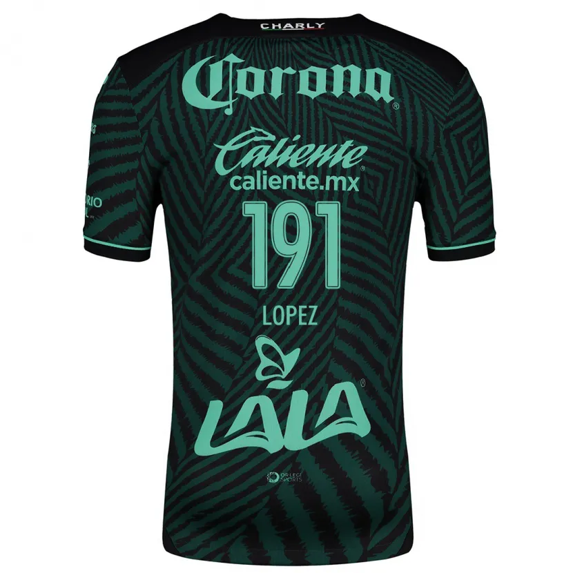 Danxen Niño Camiseta Carlos López #191 Verde Negro 2ª Equipación 2024/25 La Camisa