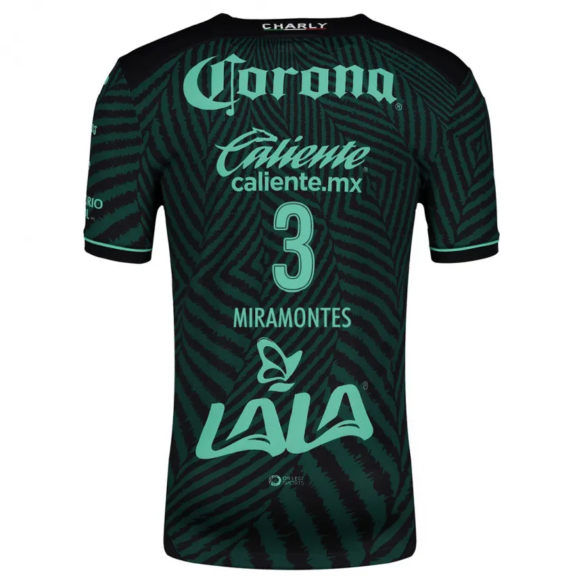 Danxen Niño Camiseta Natalia Miramontes #3 Verde Negro 2ª Equipación 2024/25 La Camisa