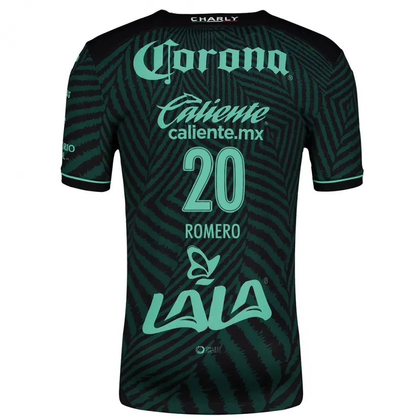 Danxen Niño Camiseta Lia Romero #20 Verde Negro 2ª Equipación 2024/25 La Camisa