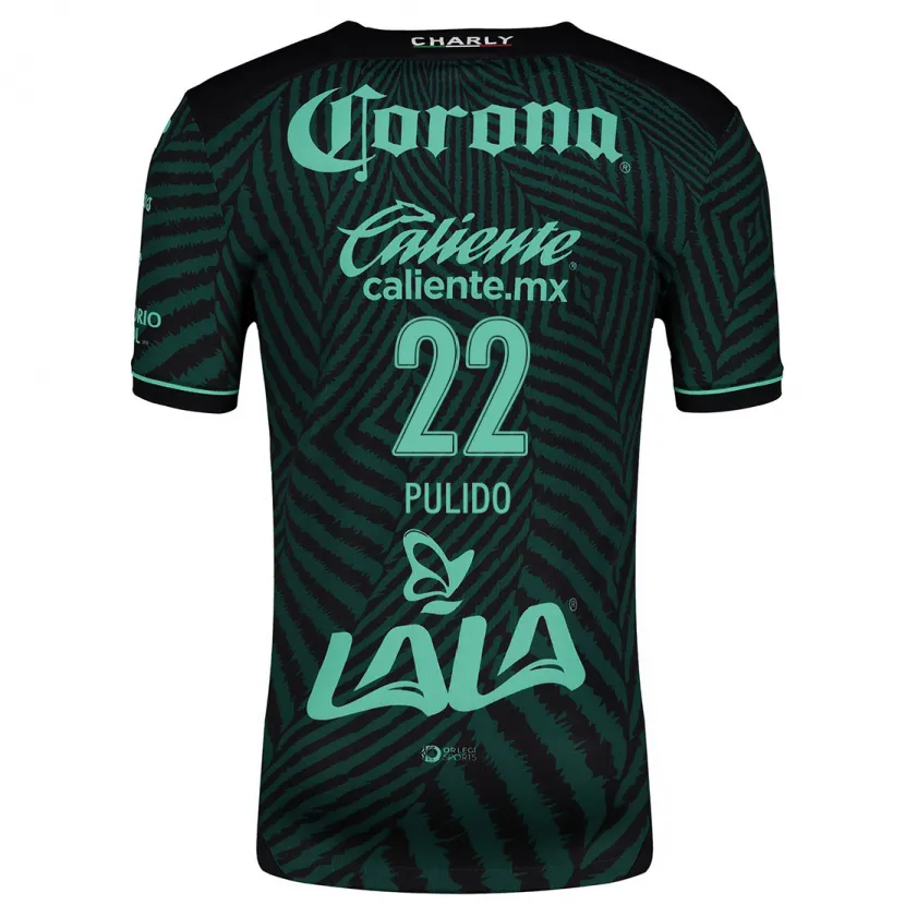 Danxen Niño Camiseta Sheila Pulido #22 Verde Negro 2ª Equipación 2024/25 La Camisa