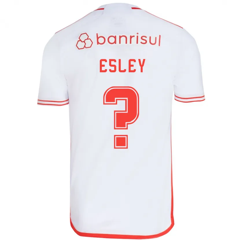 Danxen Niño Camiseta Esley #0 Blanco Rojo 2ª Equipación 2024/25 La Camisa