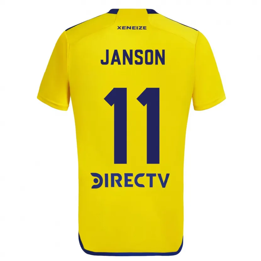 Danxen Niño Camiseta Lucas Janson #11 Amarillo Azul 2ª Equipación 2024/25 La Camisa