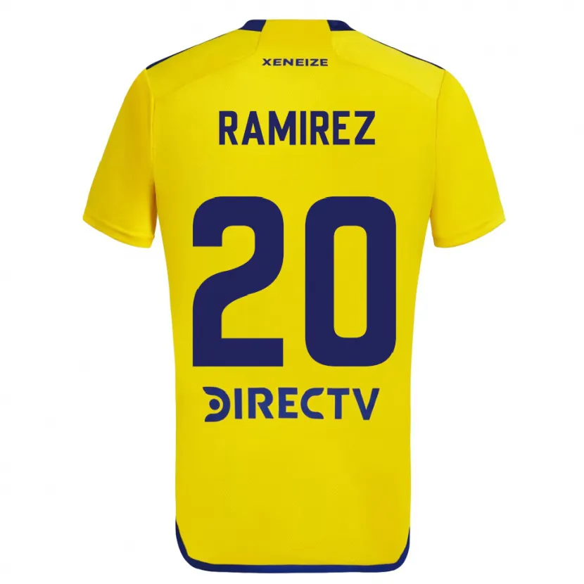 Danxen Niño Camiseta Juan Ramírez #20 Amarillo Azul 2ª Equipación 2024/25 La Camisa