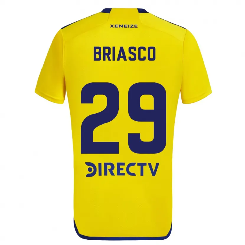 Danxen Niño Camiseta Norberto Briasco #29 Amarillo Azul 2ª Equipación 2024/25 La Camisa