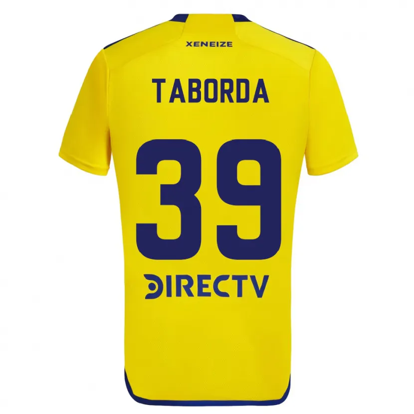 Danxen Niño Camiseta Vicente Taborda #39 Amarillo Azul 2ª Equipación 2024/25 La Camisa