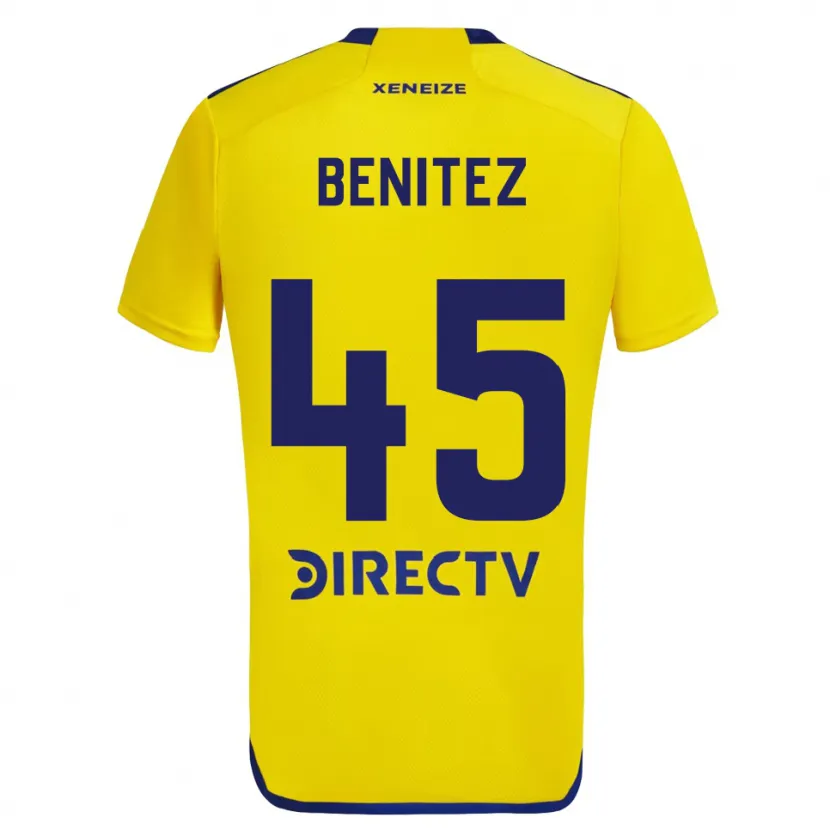 Danxen Niño Camiseta Mauricio Benítez #45 Amarillo Azul 2ª Equipación 2024/25 La Camisa