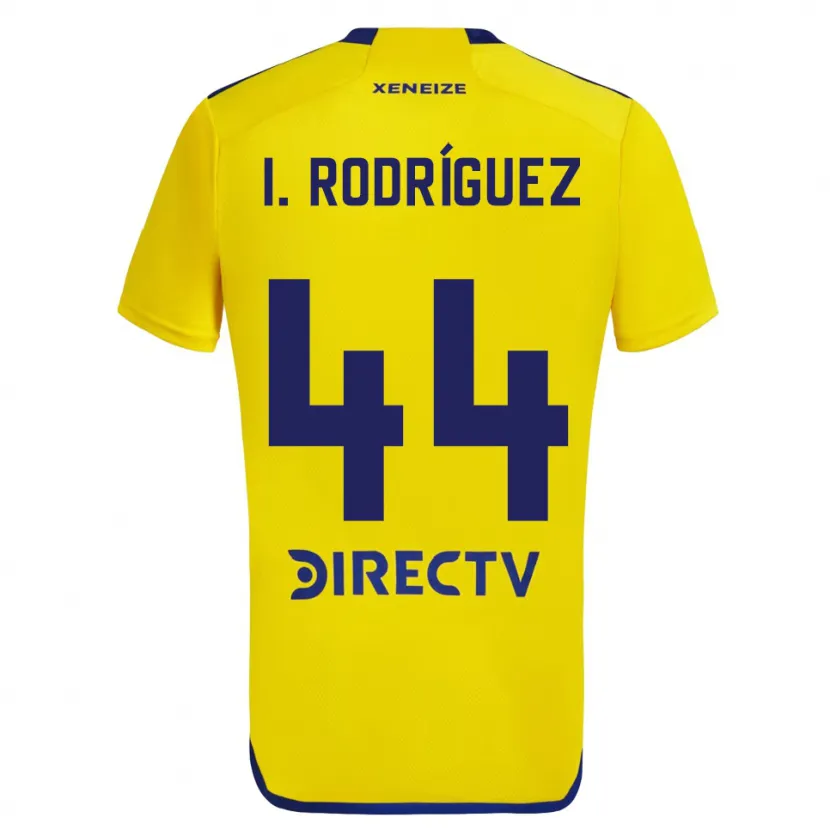 Danxen Niño Camiseta Ignacio Rodríguez #44 Amarillo Azul 2ª Equipación 2024/25 La Camisa