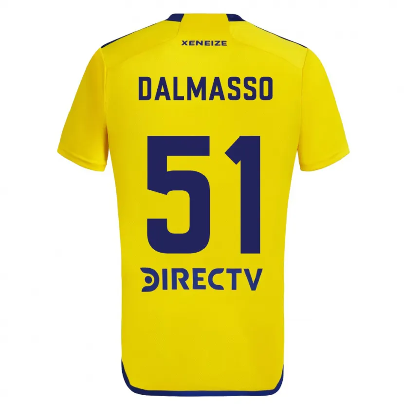 Danxen Niño Camiseta Santiago Dalmasso #51 Amarillo Azul 2ª Equipación 2024/25 La Camisa