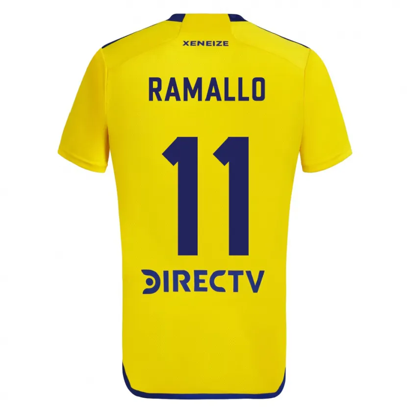 Danxen Niño Camiseta Yael Ramallo #11 Amarillo Azul 2ª Equipación 2024/25 La Camisa