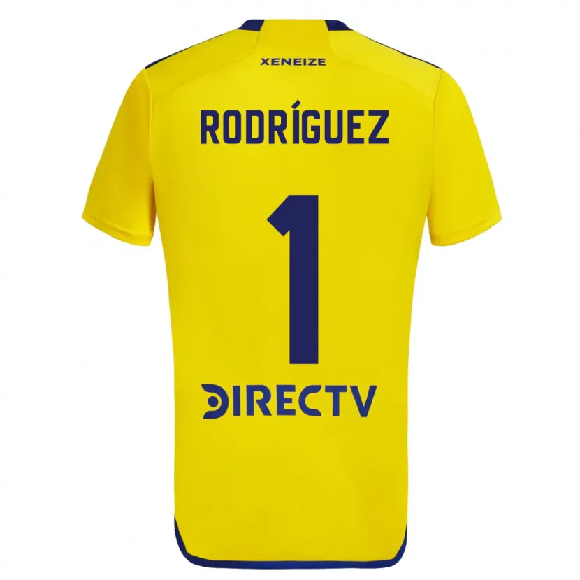 Danxen Niño Camiseta Fernando Rodríguez #1 Amarillo Azul 2ª Equipación 2024/25 La Camisa