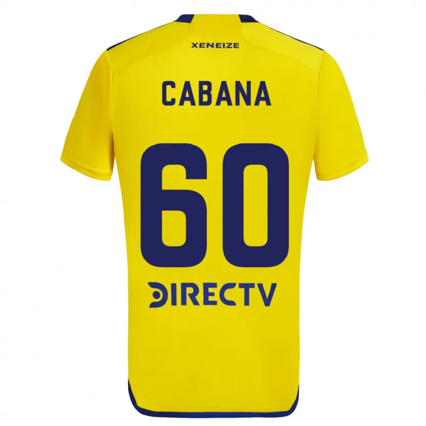 Danxen Niño Camiseta Juan Pablo Cabaña #60 Amarillo Azul 2ª Equipación 2024/25 La Camisa