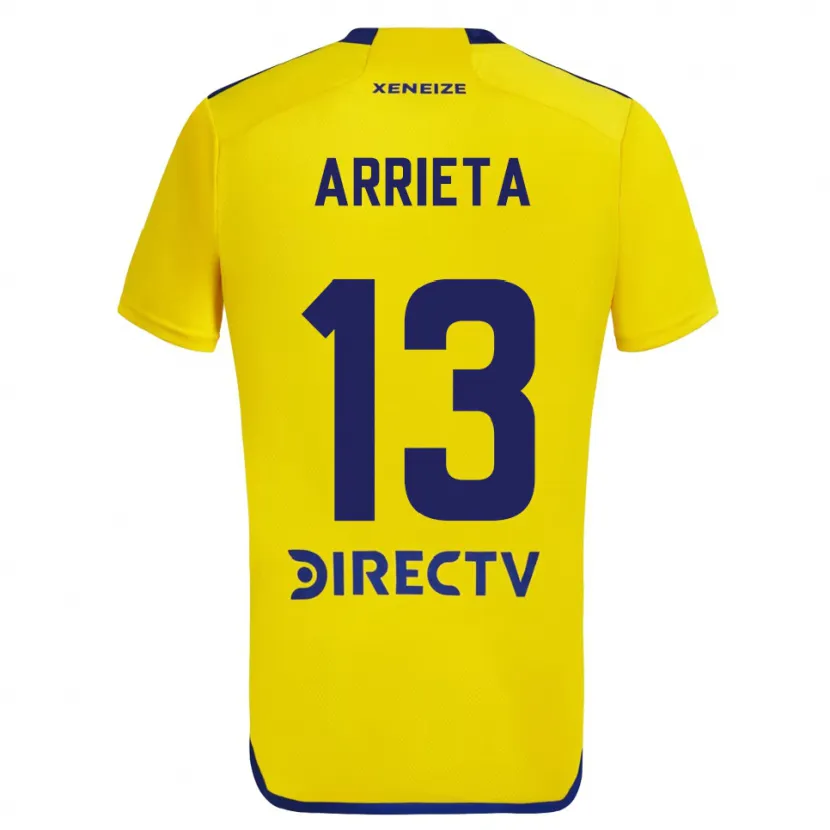 Danxen Niño Camiseta Thomás Arrieta #13 Amarillo Azul 2ª Equipación 2024/25 La Camisa