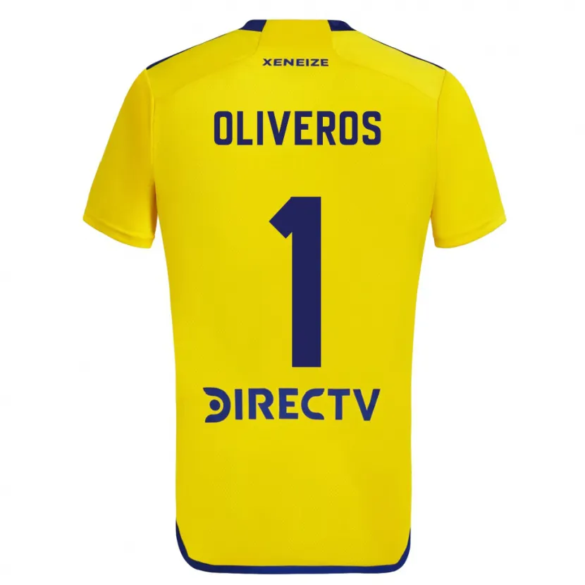 Danxen Niño Camiseta Laurina Oliveros #1 Amarillo Azul 2ª Equipación 2024/25 La Camisa