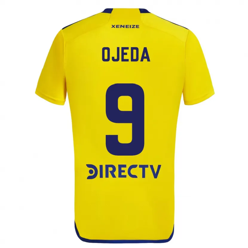 Danxen Niño Camiseta Andrea Ojeda #9 Amarillo Azul 2ª Equipación 2024/25 La Camisa