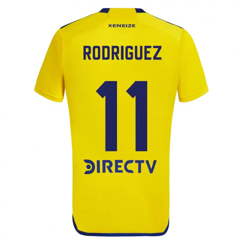 Danxen Niño Camiseta Yamila Rodriguez #11 Amarillo Azul 2ª Equipación 2024/25 La Camisa