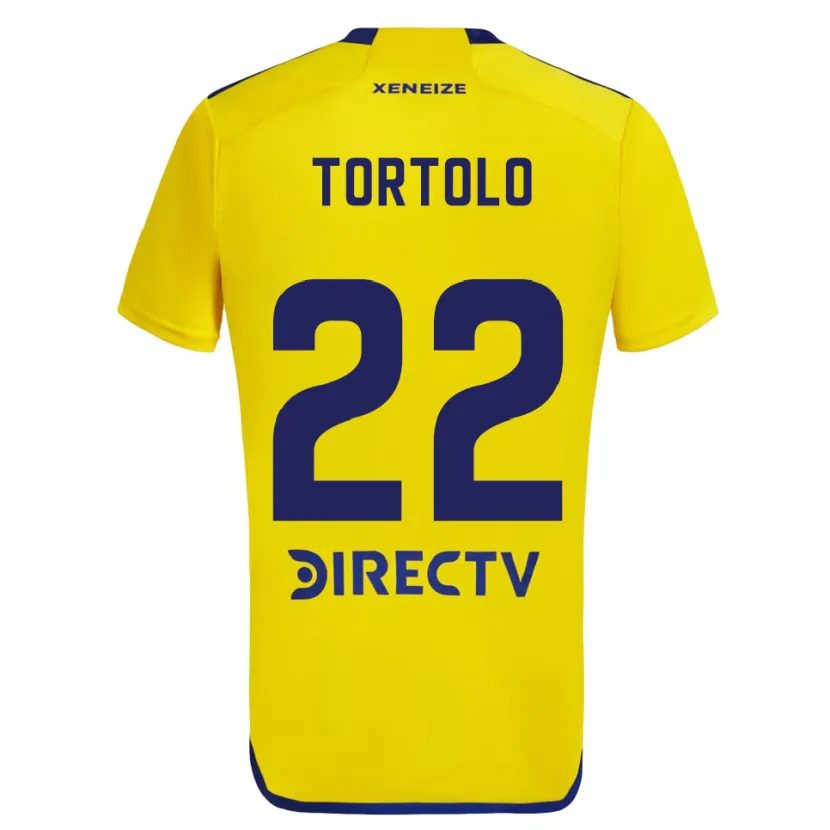 Danxen Niño Camiseta Dulce Tortolo #22 Amarillo Azul 2ª Equipación 2024/25 La Camisa