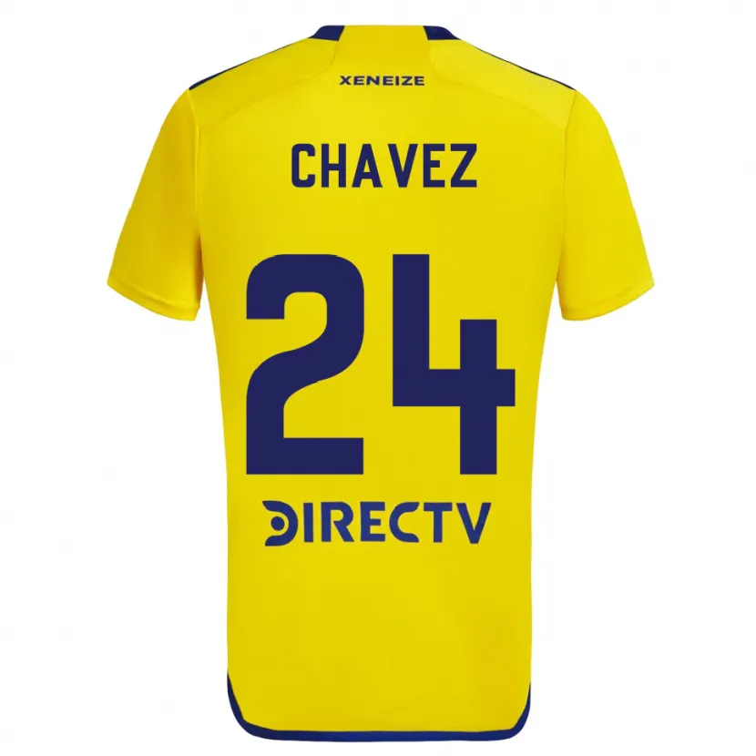 Danxen Niño Camiseta Gabriela Chavez #24 Amarillo Azul 2ª Equipación 2024/25 La Camisa