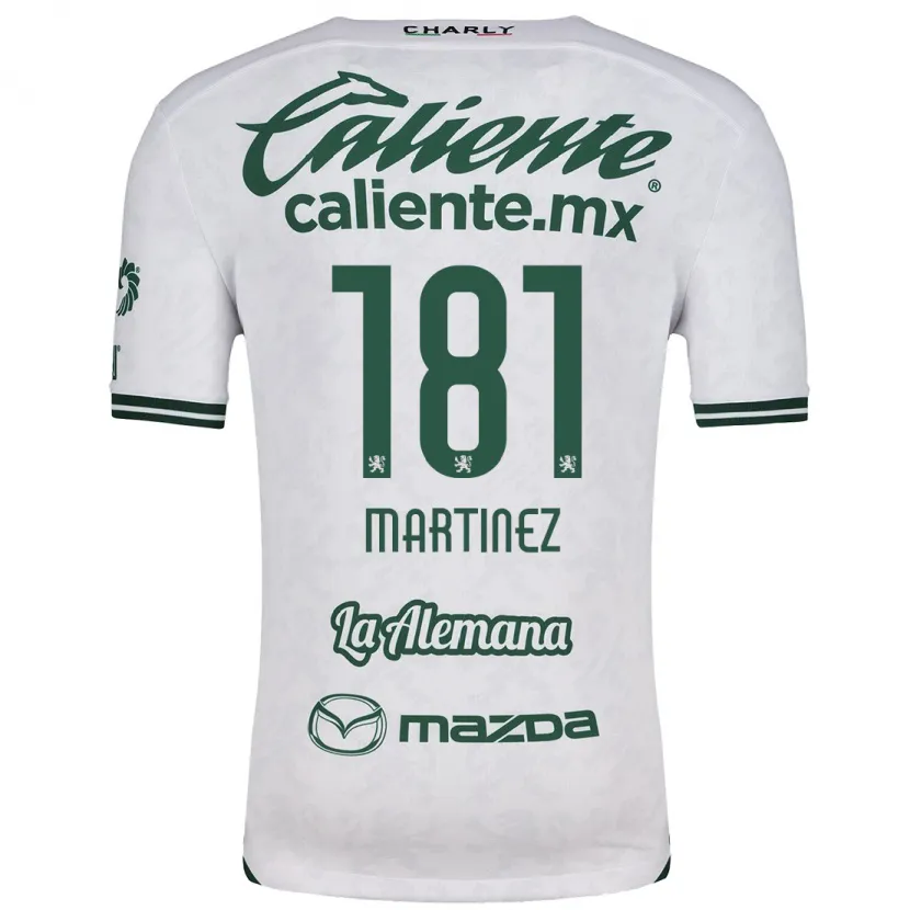 Danxen Niño Camiseta Irving Martínez #181 Blanco Verde 2ª Equipación 2024/25 La Camisa