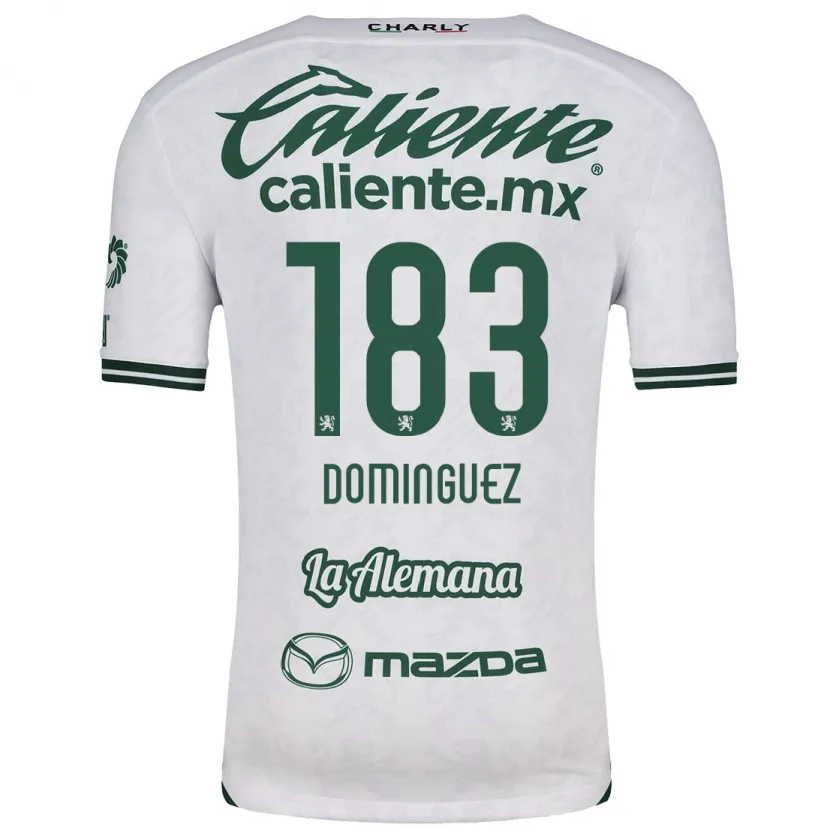 Danxen Niño Camiseta Jesús Domínguez #183 Blanco Verde 2ª Equipación 2024/25 La Camisa