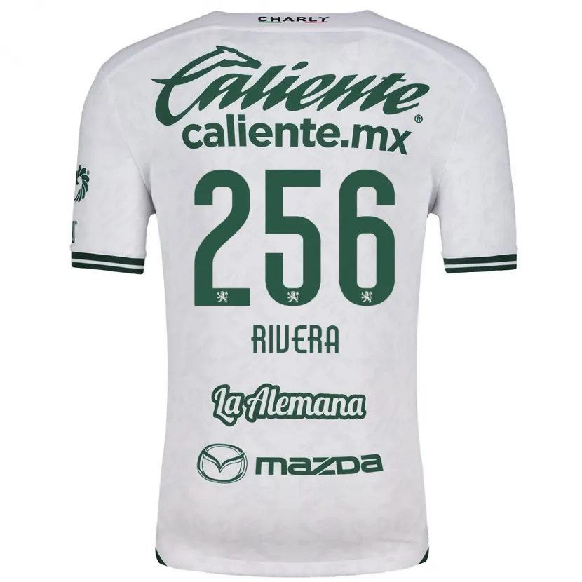 Danxen Niño Camiseta Fernando Rivera #256 Blanco Verde 2ª Equipación 2024/25 La Camisa