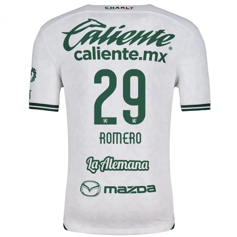 Danxen Niño Camiseta Lucas Romero #29 Blanco Verde 2ª Equipación 2024/25 La Camisa