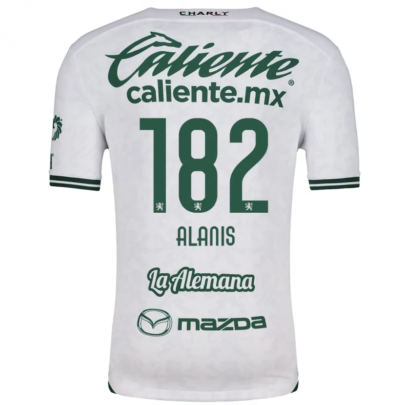 Danxen Niño Camiseta Alejandro Alanís #182 Blanco Verde 2ª Equipación 2024/25 La Camisa