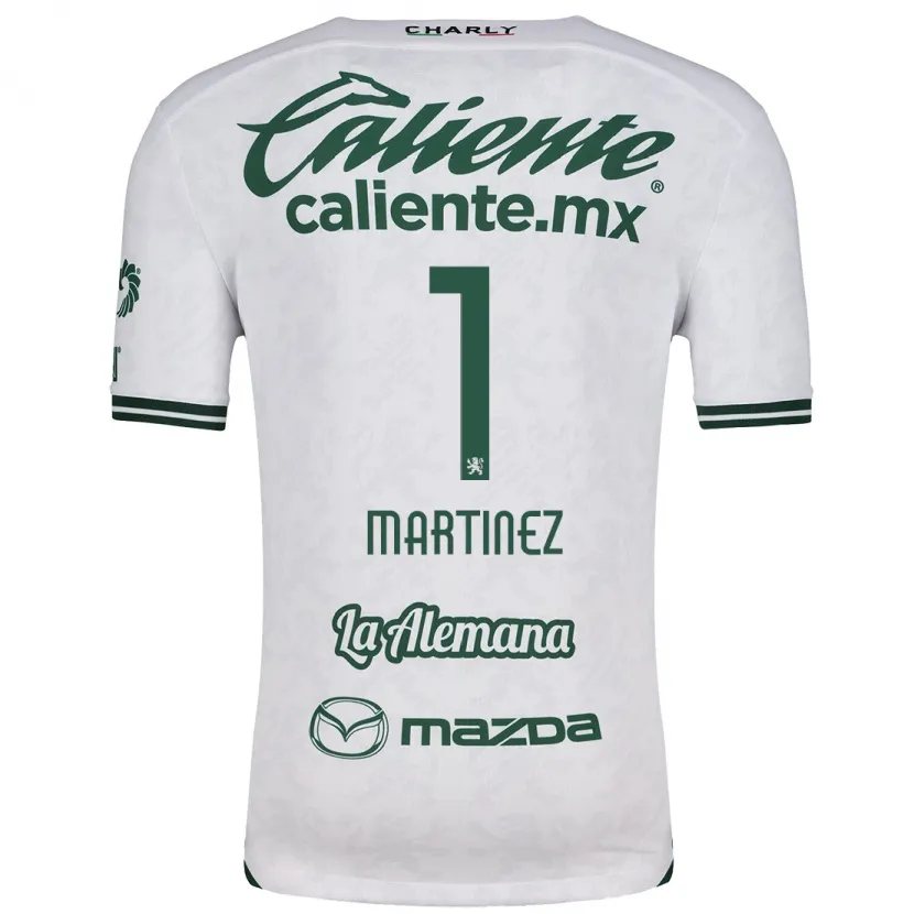 Danxen Niño Camiseta Angeles Martínez #1 Blanco Verde 2ª Equipación 2024/25 La Camisa