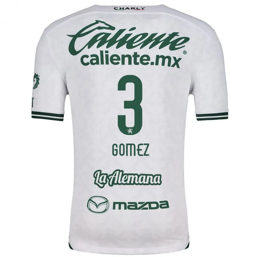 Danxen Niño Camiseta Karen Gómez #3 Blanco Verde 2ª Equipación 2024/25 La Camisa